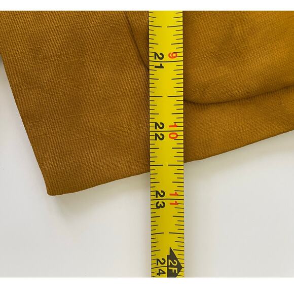 Elizabeth And James Yellow Linen Blend Blazer Women's Size 6 - Picture 9 of 13